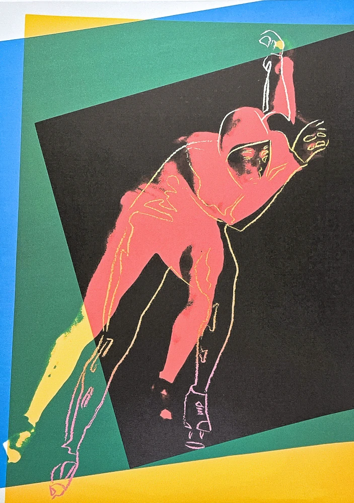 Andy Warhol - Speed skater černý 27/100 - edice Leo Castelli s certifikátem