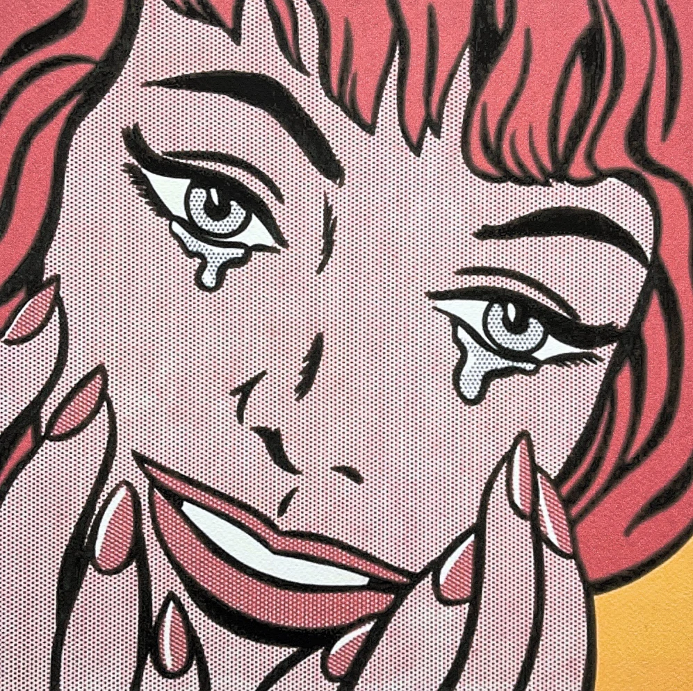 Roy Lichtenstein - Happy Tears - signováno, 35x50cm, limitovaná edice 75/150