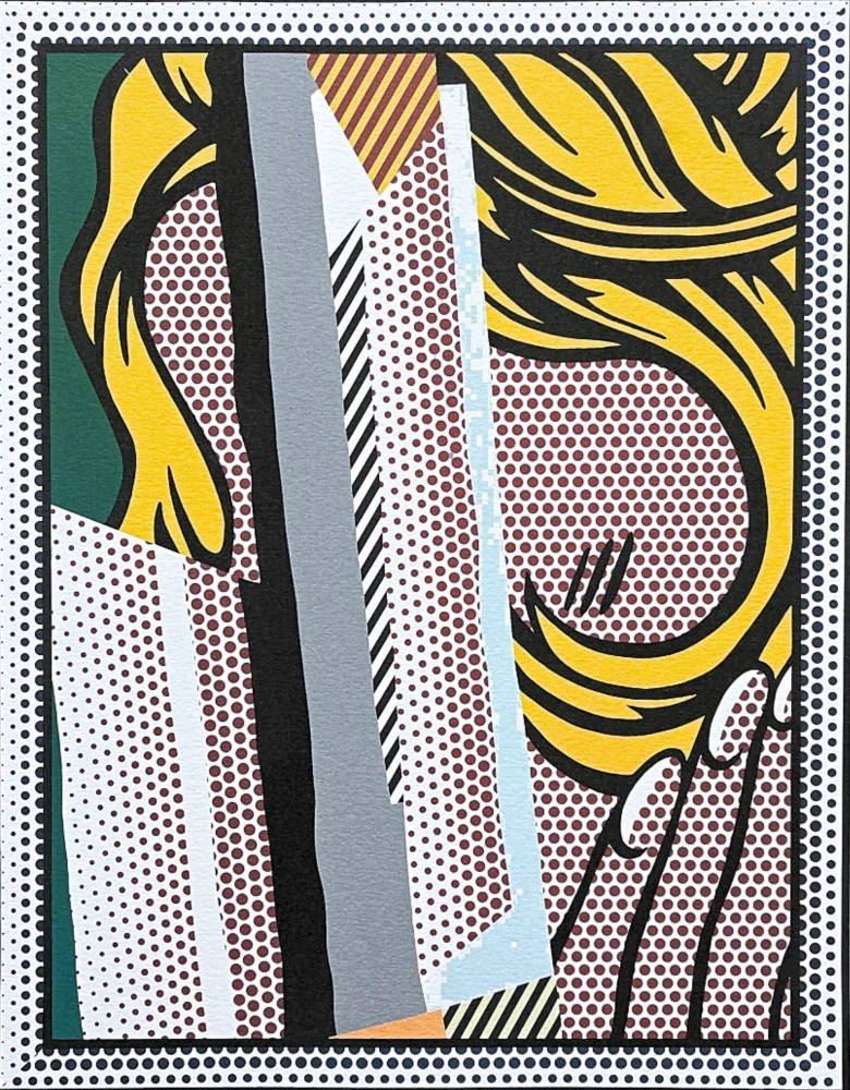 Roy Lichtenstein - Reflection on Hair - signováno, 35x50cm, limitovaná edice 136/150