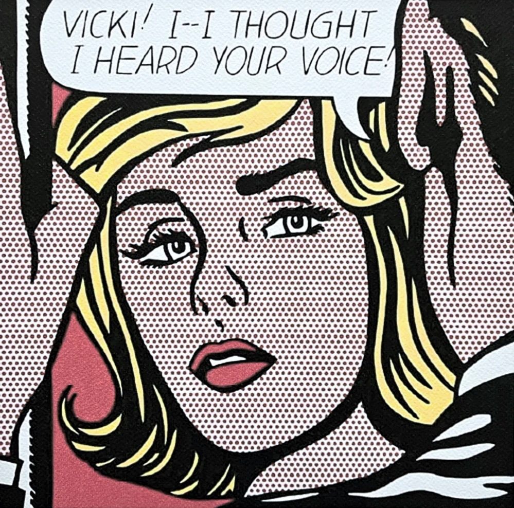 Roy Lichtenstein - I thought I heard your voice - signováno, 35x50cm, limitovaná edice 88/150