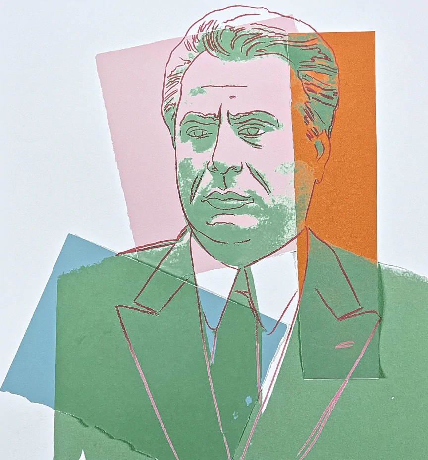 Andy Warhol - John Gotti zelený 15/100 - edice Leo Castelli s certifikátem