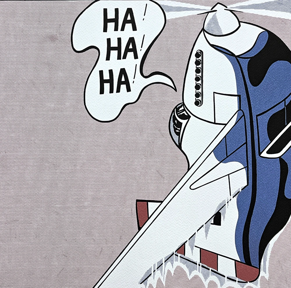 Roy Lichtenstein - Live Ammo Ha Ha Ha - signováno, 35x50cm, limitovaná edice 86/150