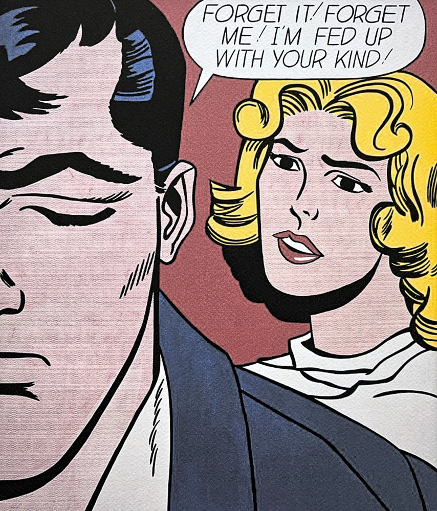 Roy Lichtenstein - Forget it For Get Me - signováno, 35x50cm, limitovaná edice 29/150