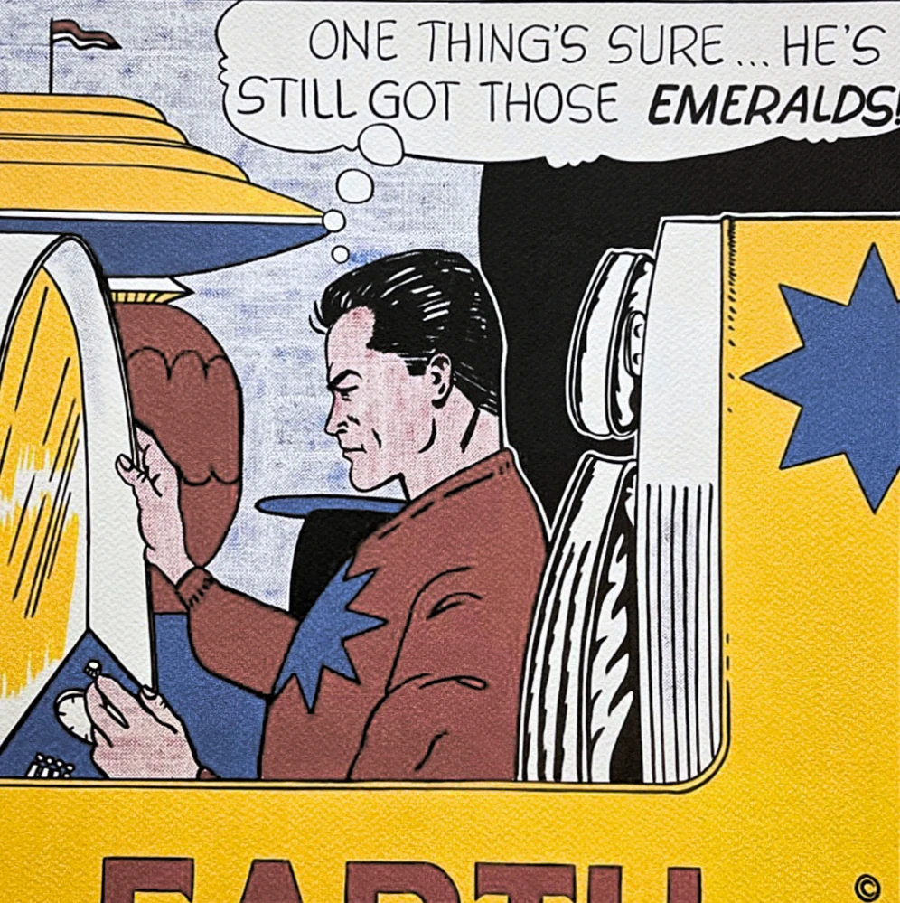 Roy Lichtenstein - Emeralds - signováno, 35x50cm, limitovaná edice 83/150