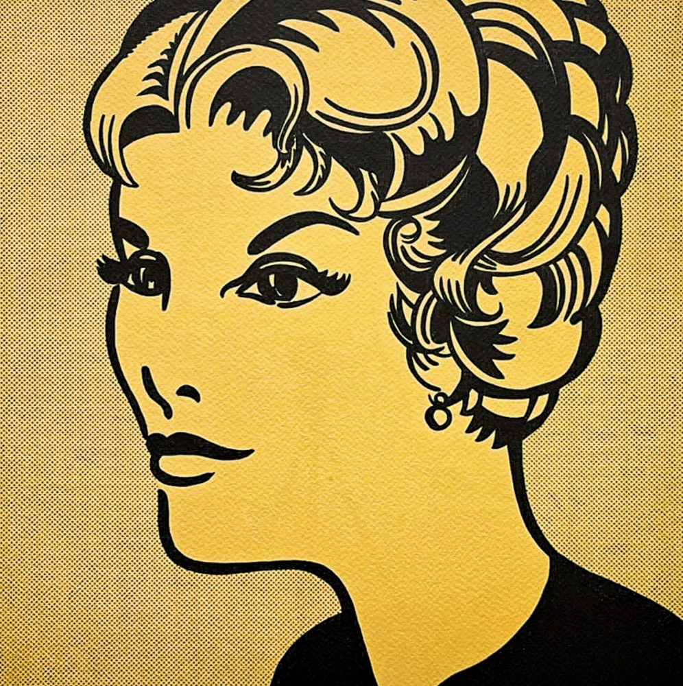 Roy Lichtenstein - Heand Yellow and Black - signováno, 35x50cm, limitovaná edice 60/150