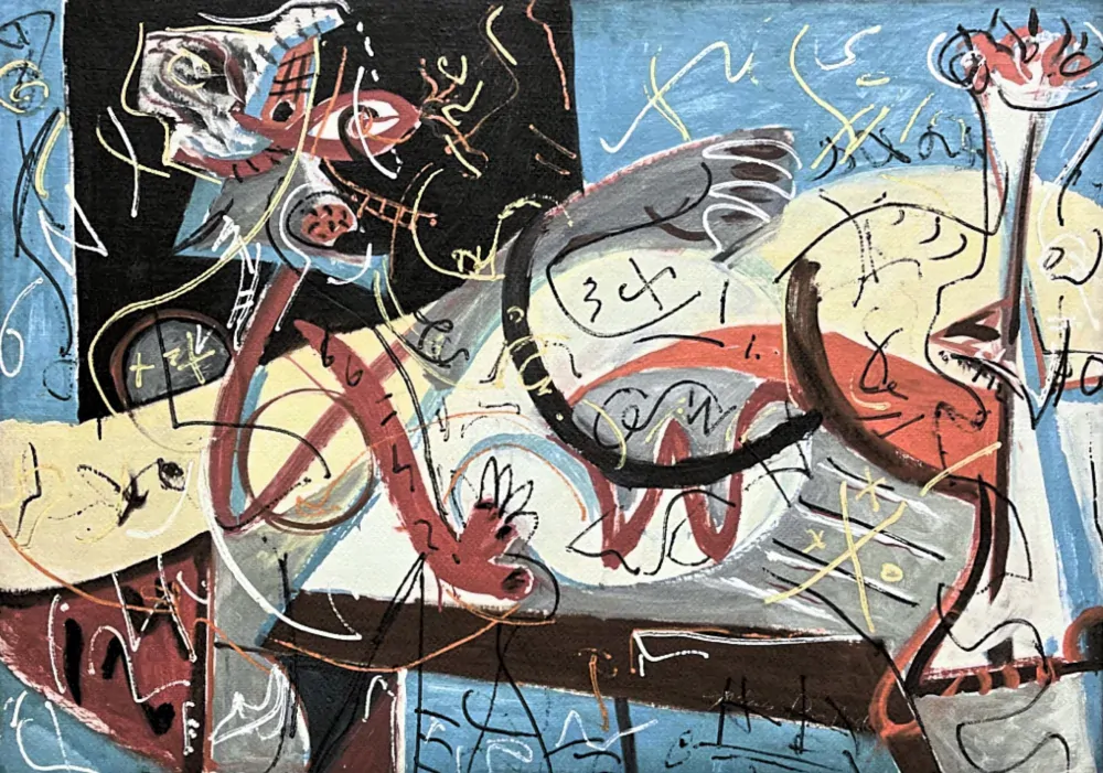 Jackson Pollock - Stenographic figure 124/300 - signováno 50x70cm