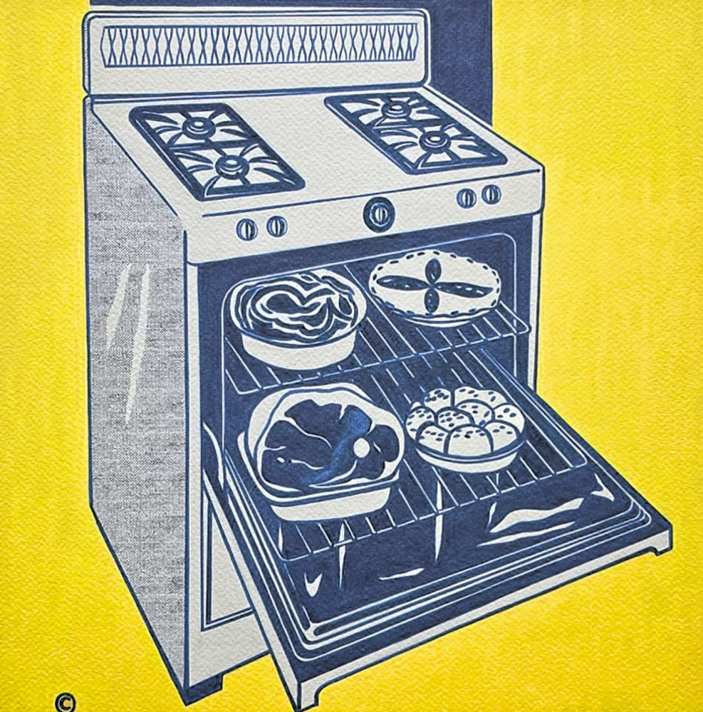 Roy Lichtenstein - Kitchen Range - signováno, 35x50cm, limitovaná edice 49/150