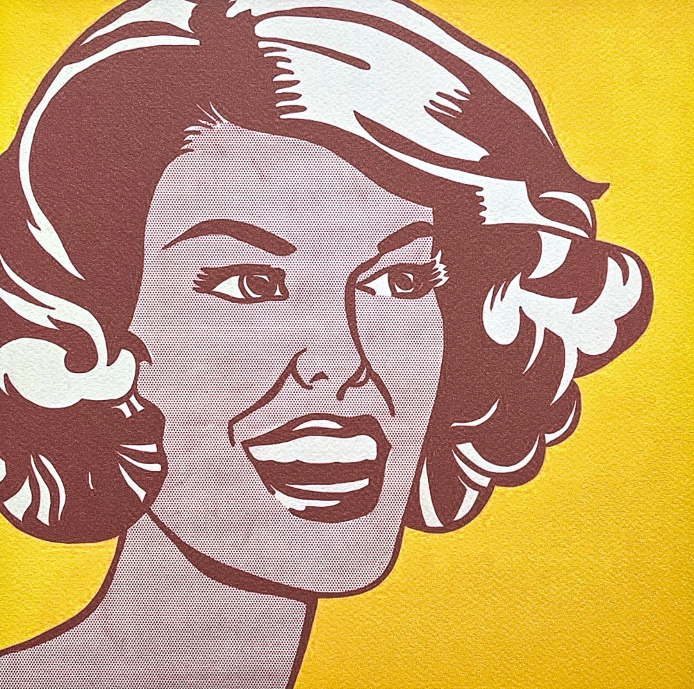 Roy Lichtenstein - Head Red and Yellow - signováno, 35x50cm, limitovaná edice 121/150