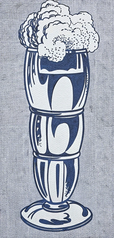 Roy Lichtenstein - Ice Cream Soda - signováno, 35x50cm, limitovaná edice 26/150