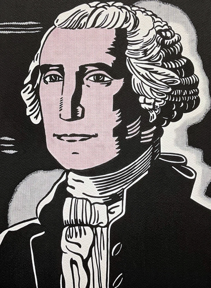 Roy Lichtenstein - George Washington - signováno, 35x50cm, limitovaná edice 12/150