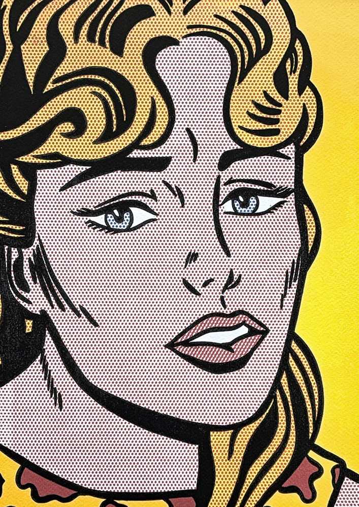 Roy Lichtenstein - Anxious Girl - signováno, 35x50cm, limitovaná edice 16/150