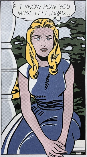 Roy Lichtenstein - I Know How you Must Feel Brad - signováno, 35x50cm, limitovaná edice 80/150