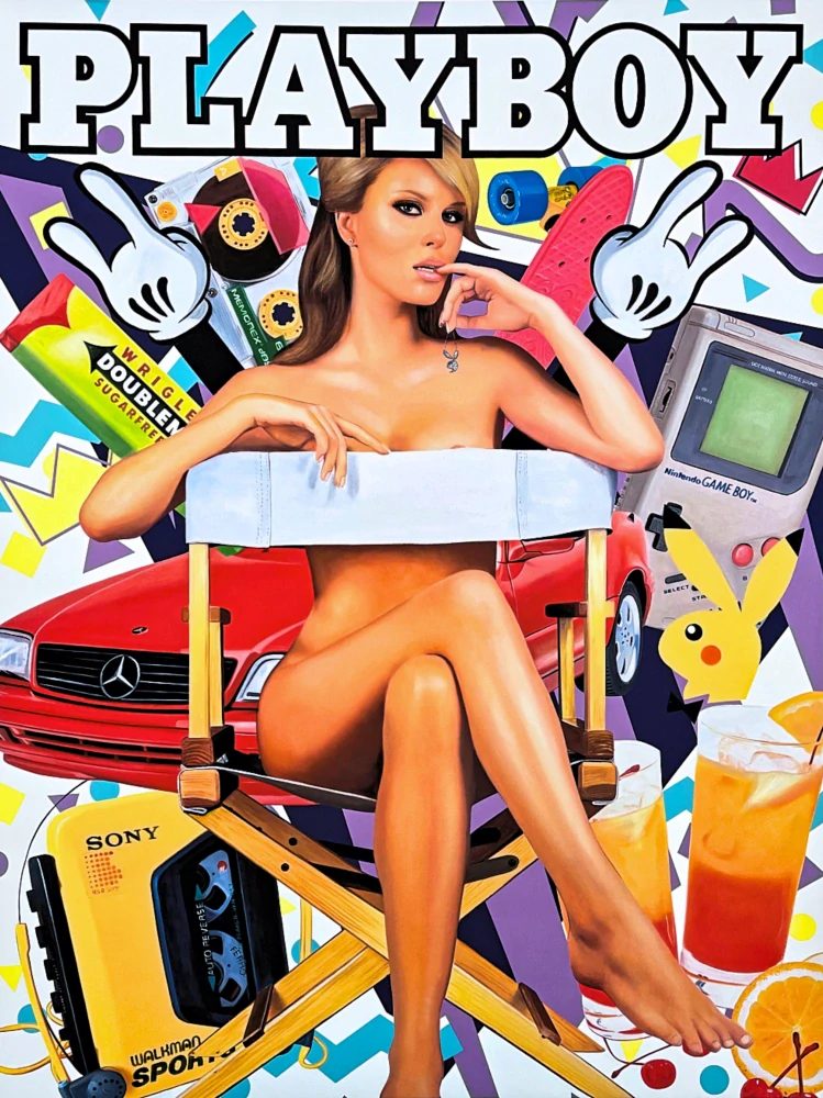 Pasta Oner - Playboy 31/77 - Giclée print, limitovaná edice, 50x70cm + magazín Playboy