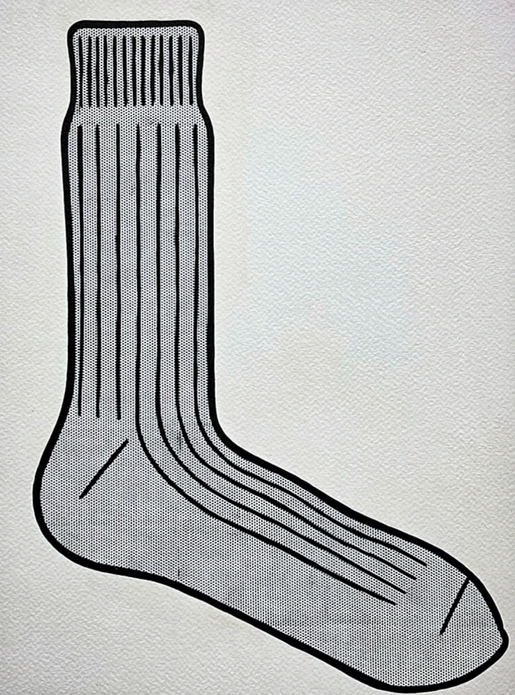 Roy Lichtenstein - Sock Announcement - signováno, 35x50cm, limitovaná edice 10/150