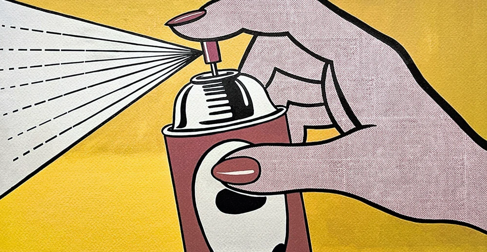 Roy Lichtenstein - Spray I - signováno, 50x35cm, limitovaná edice 23/150