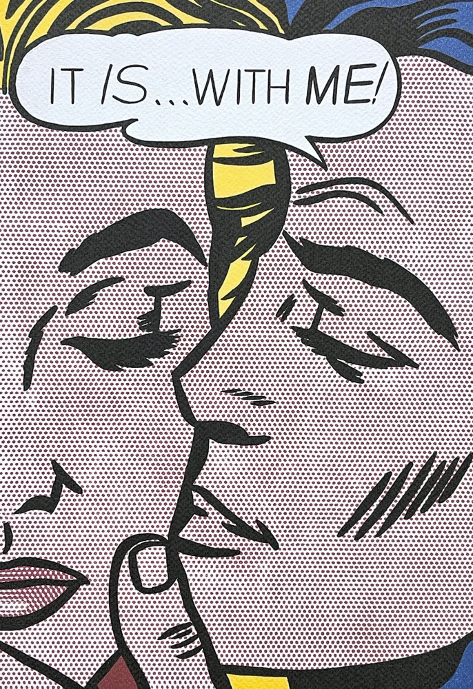 Roy Lichtenstein - It is with me - signováno, 35x50cm, limitovaná edice 50/150