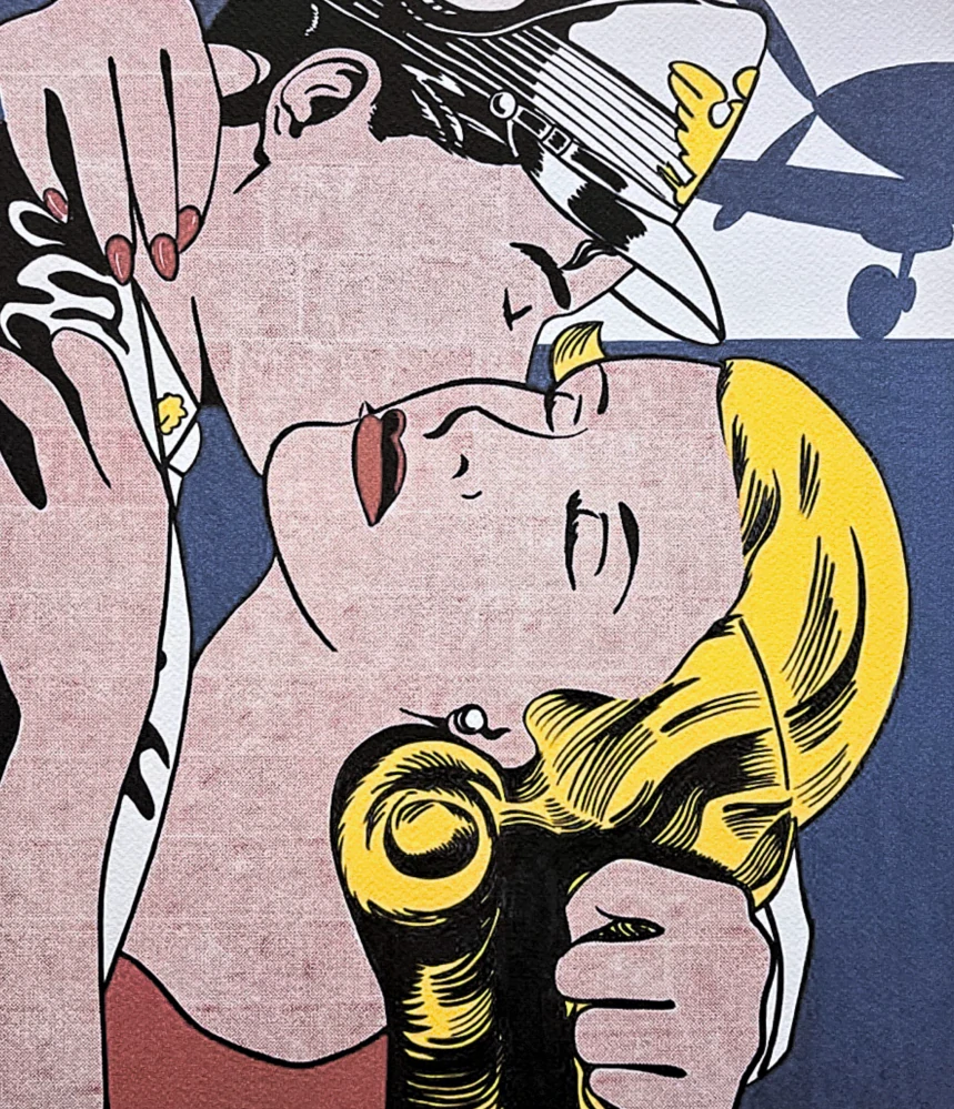 Roy Lichtenstein - The Kiss II - signováno, 35x50cm, limitovaná edice 76/150