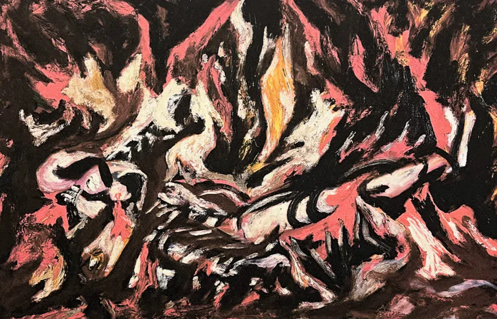 Jackson Pollock - The Flame 116/300 - signováno 50x70cm