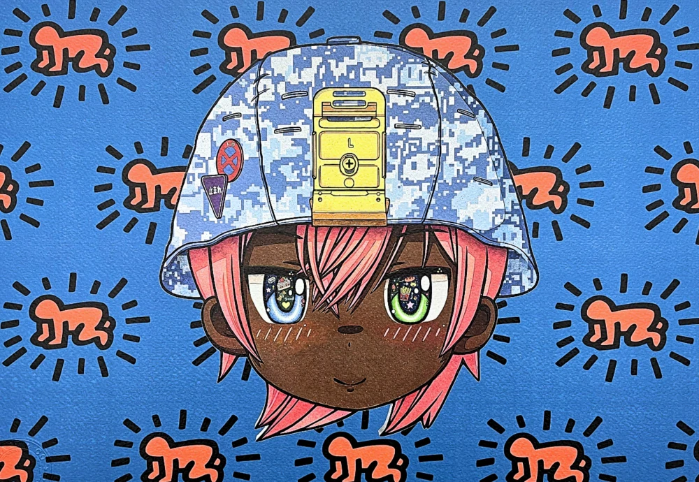 Death NYC - Anime boy a baby - limitovaná edice s certifikátem, 45x32cm