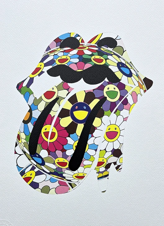 Death NYC - Murakami a Rolling Stones - limitovaná edice s certifikátem, 32x45cm