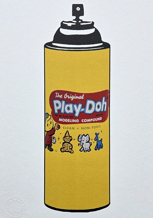 Death NYC - Spray Play Doh - limitovaná edice s certifikátem, 32x45cm