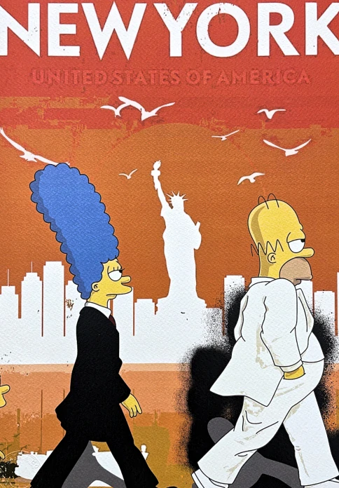 Death NYC - Simpsons a Kaws - limitovaná edice s certifikátem