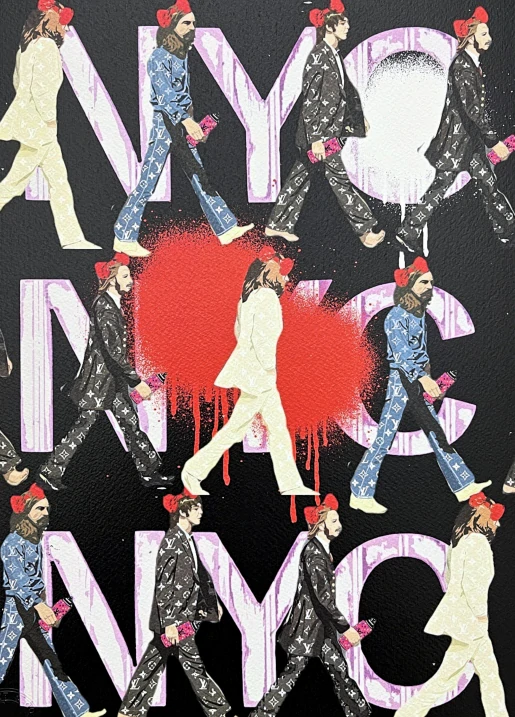 Death NYC - Beatles a NYC - limitovaná edice s certifikátem, 32x45cm