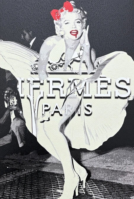 Death NYC - Marilyn Monroe a Hermes - limitovaná edice s certifikátem, 32x45cm