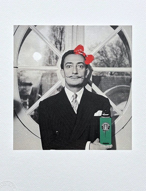 Death NYC - Salvador Dali a spray - limitovaná edice s certifikátem, 32x45cm