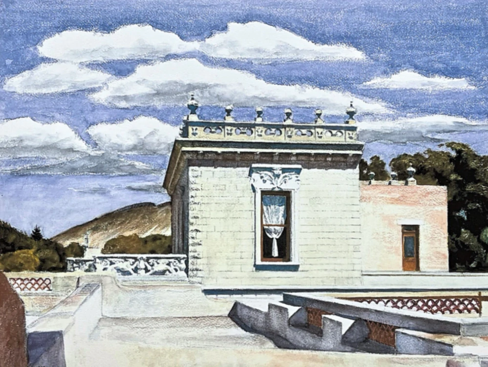 Edward Hopper - Saltillo mansion 65/150 - limitovaná edice, s certifikátem, 38x57 cm