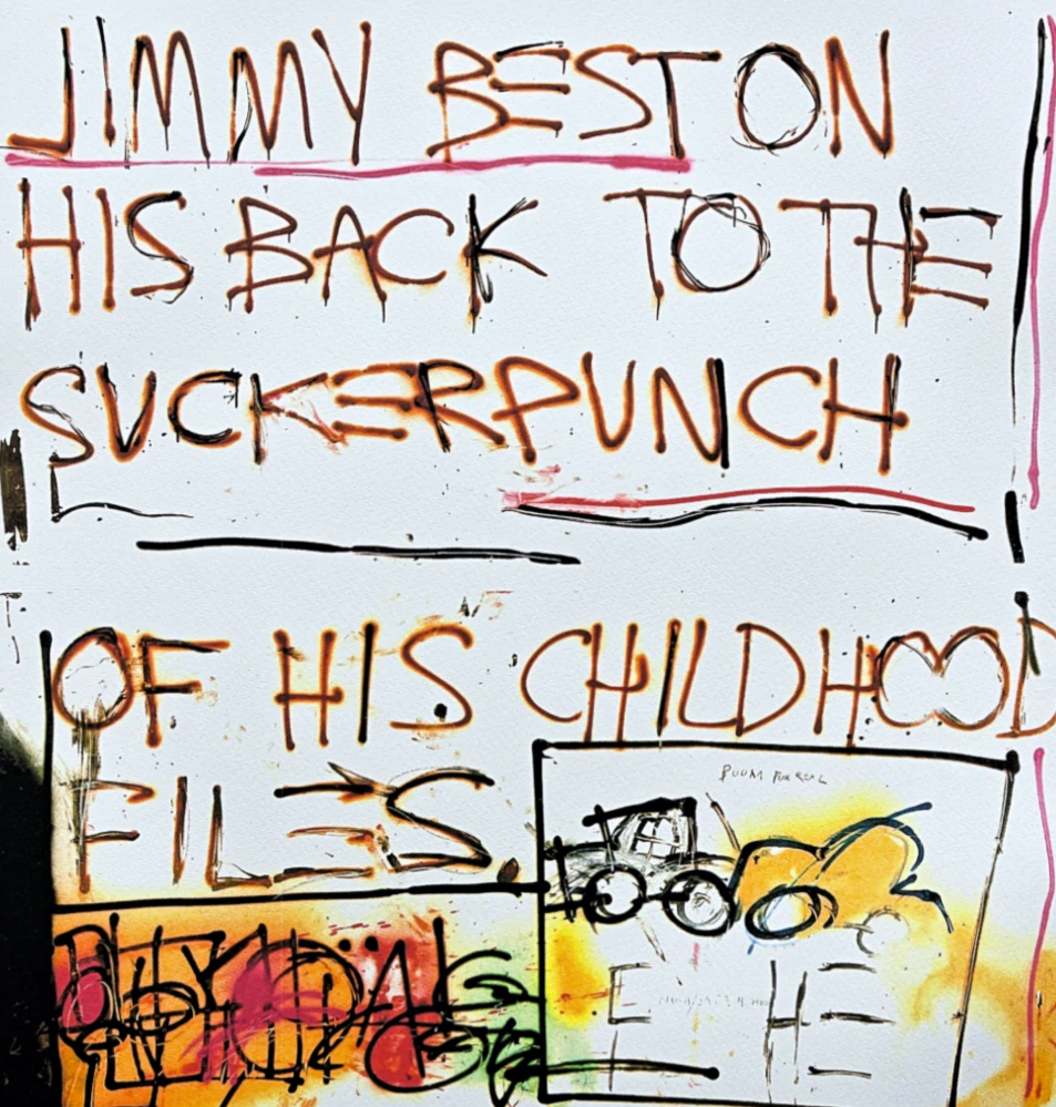 Jean-Michel Basquiat - Jimmy Best 110/300 - limitovaná edice, signováno, 50x70cm