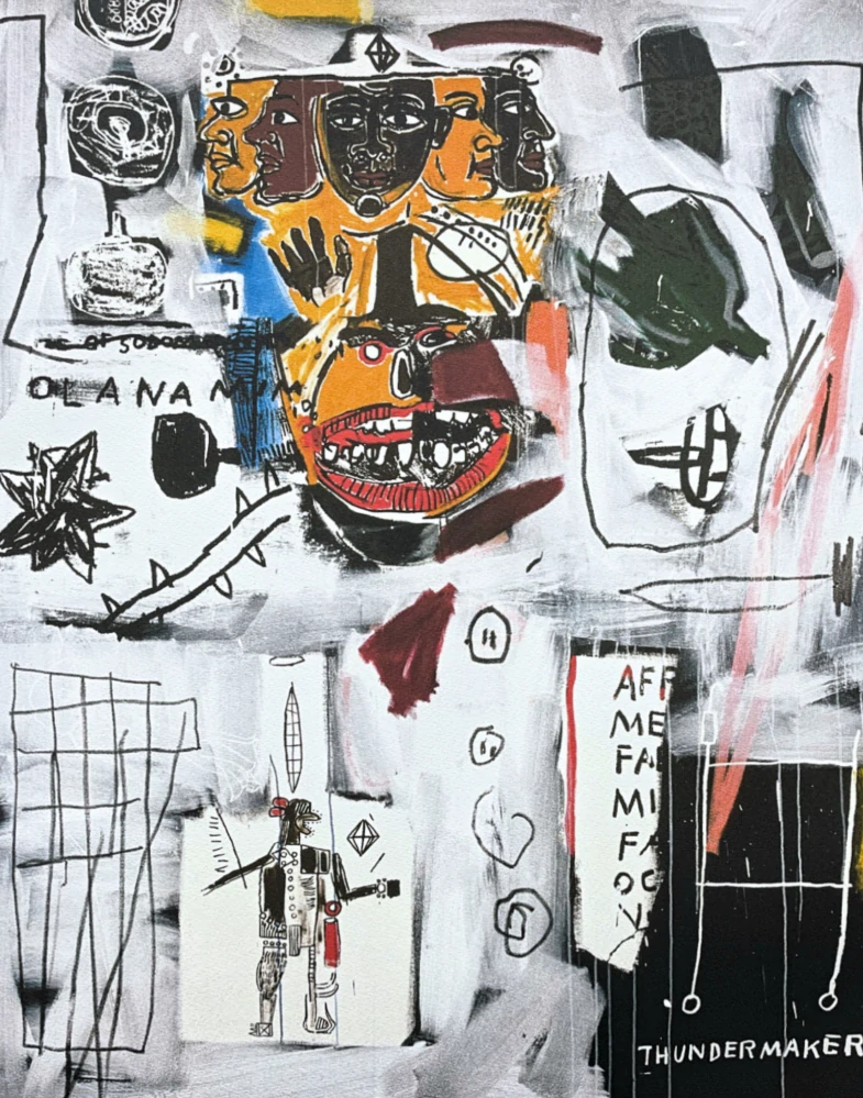 Jean-Michel Basquiat - Thundermaker 230/300 - limitovaná edice, signováno, 50x70cm 