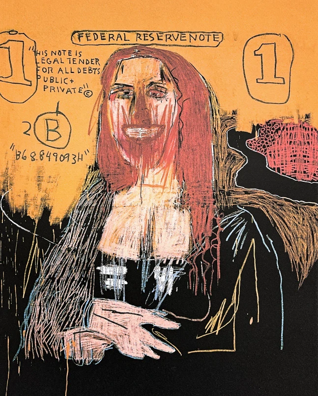 Jean-Michel Basquiat - Mona Lisa 228/300 - limitovaná edice, signováno, 50x70cm 