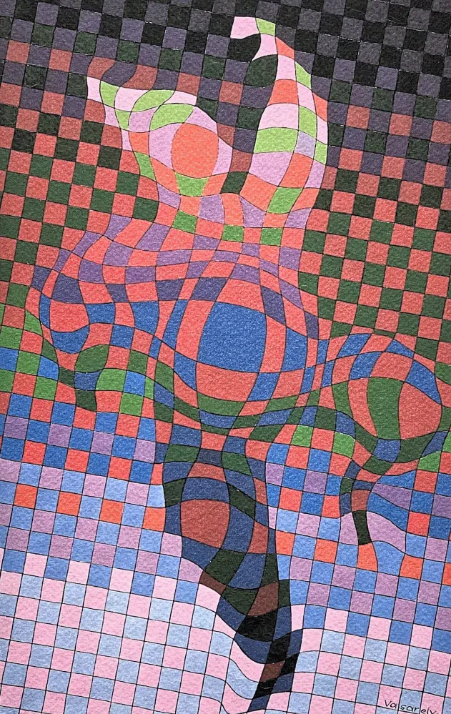 Victor Vasarely - Panderlak - limitovaná edice s certifikátem, x/500, 35x50cm