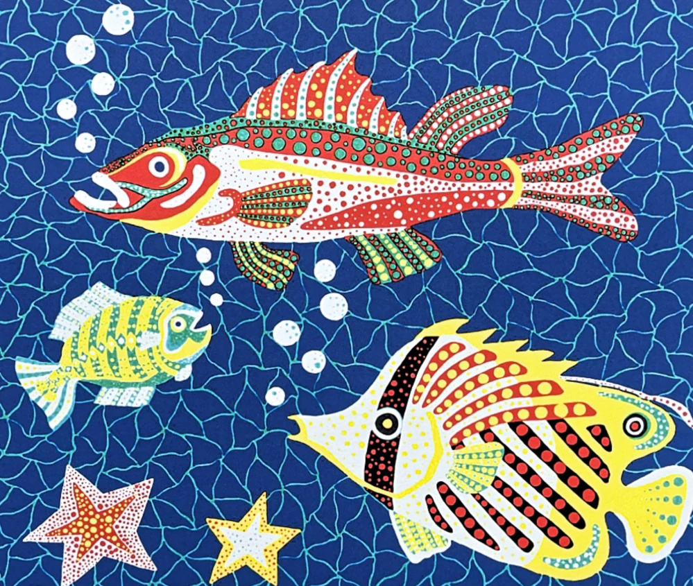 Yayoi Kusama - Sea 11/500 - signováno, číslovaná edice, 50x65 cm