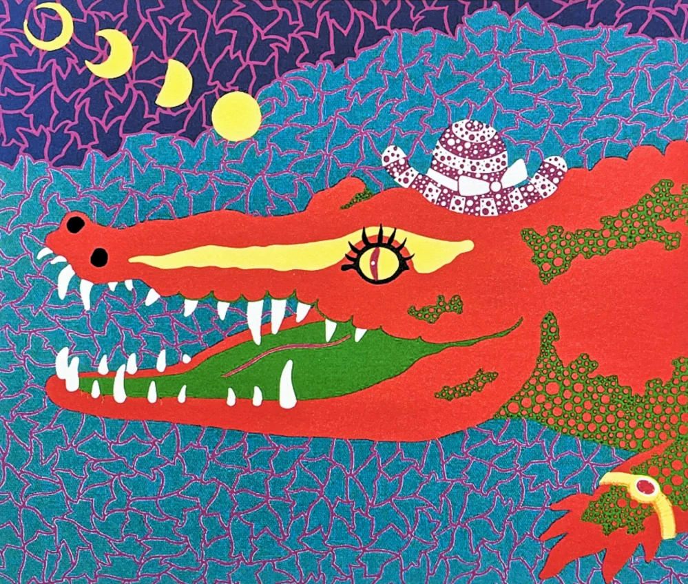 Yayoi Kusama -  Lunar Eclipse x/500 - signováno, číslovaná edice, 50x65 cm