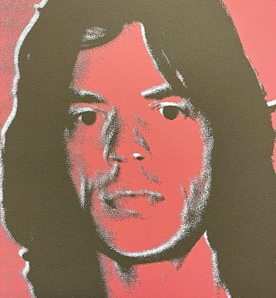 Andy Warhol - Mick Jagger červený 100/2400 - 60x60 cm, limitovaná edice CMOA s certifikátem