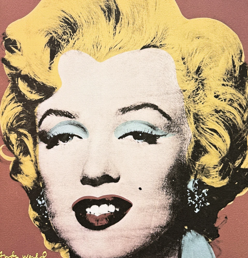Andy Warhol - Marilyn Monroe hnědo-červená 192/500 - signováno, 50x50cm, limitovaná edice CMOA s certifikátem
