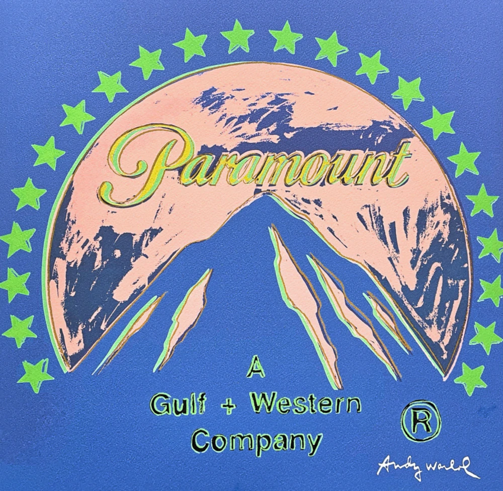 Andy Warhol - Paramount modro-oranžový 74/500 - signováno, 50x50cm, limitovaná edice CMOA s certifikátem