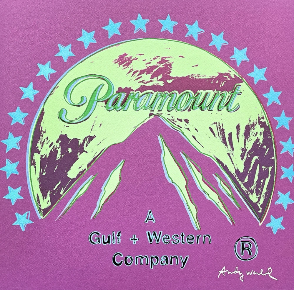 Andy Warhol - Paramount fialovo-zelený 360/500 - signováno, 50x50cm, limitovaná edice CMOA s certifikátem