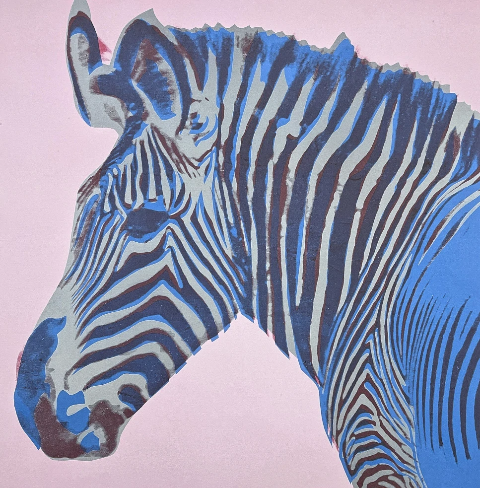 Andy Warhol - Grevys zebra růžová 49/100 - edice Leo Castelli s certifikátem