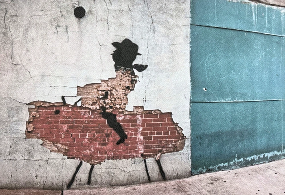 Banksy - Cowboy kid 15/150 - číslovaná edice s certifikátem, razítko, 50x35cm