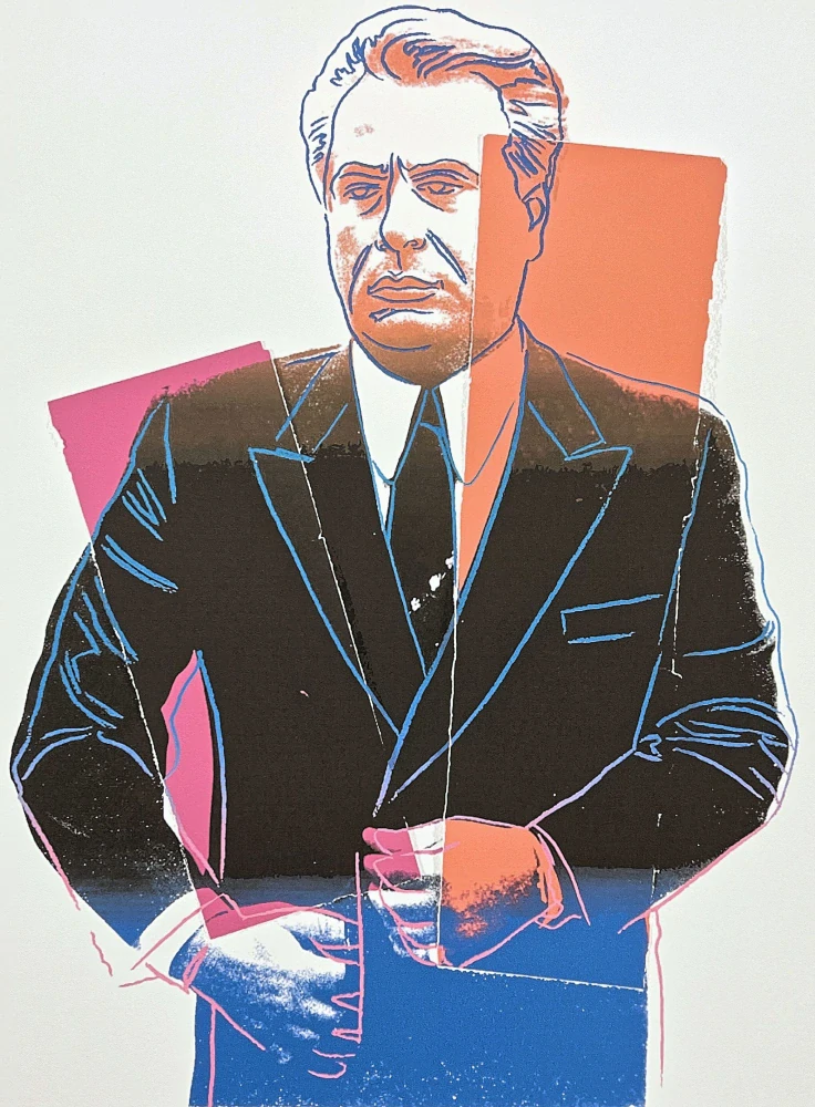 Andy Warhol - John Gotti černý x/100 - edice Leo Castelli s certifikátem