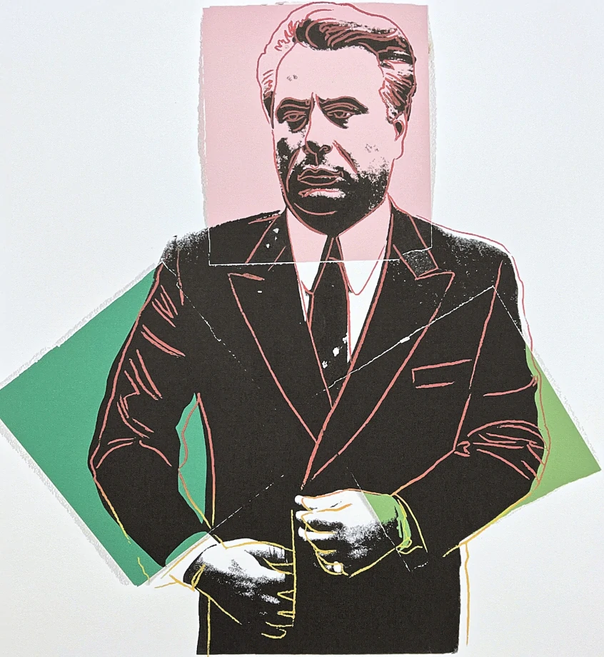 Andy Warhol - John Gotti hnědý 62/100 - edice Leo Castelli s certifikátem