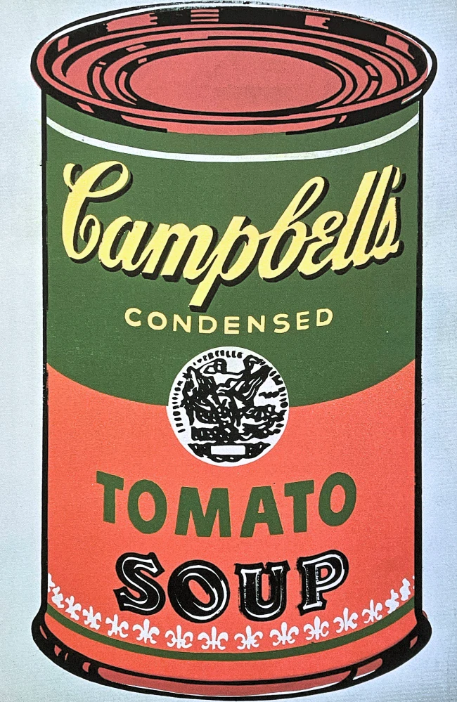 Andy Warhol - Campbell's Soup Tomato Soup světle modré pozadí 14/100 - edice Leo Castelli s certifikátem