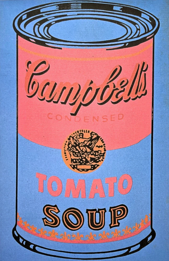 Andy Warhol - Campbell's Soup Tomato Soup modré pozadí x/100 - edice Leo Castelli s certifikátem