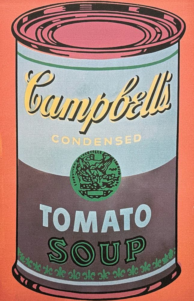Andy Warhol - Campbell's Soup Tomato Soup červené pozadí 12/100 - edice Leo Castelli s certifikátem