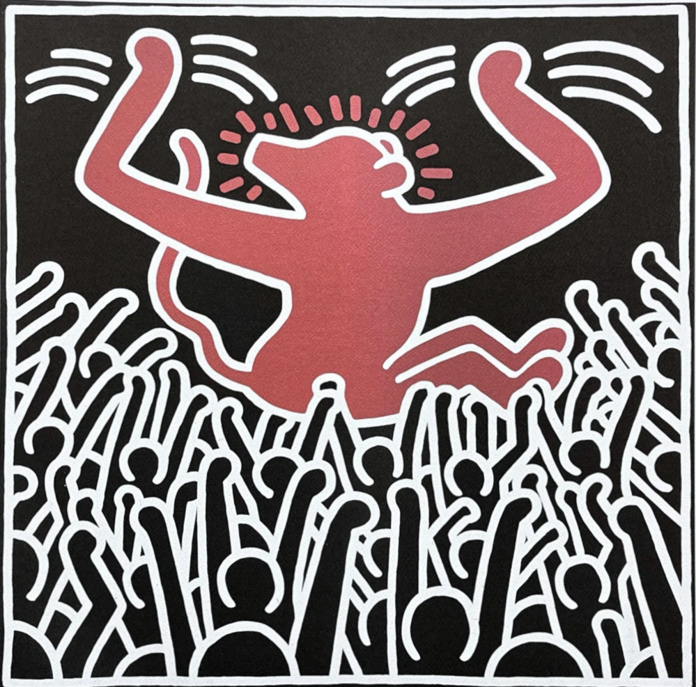 Keith Haring - Musician dog 41/150 - signováno, limitovaná edice s certifikátem, 50x70 cm