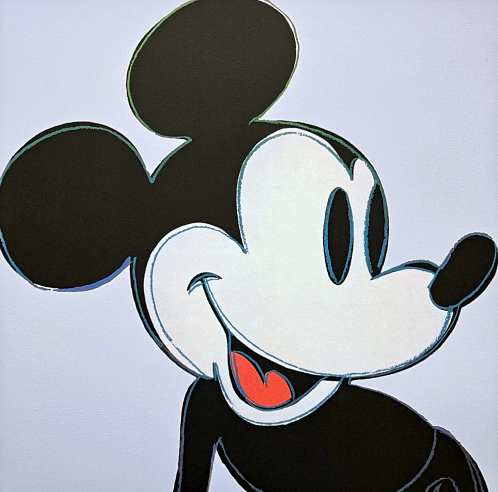 Andy Warhol - Mickey Mouse světle modrý x/100 - edice Leo Castelli s certifikátem
