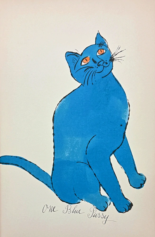 Andy Warhol - Cat Sam One blue pussy 52/100 - edice Leo Castelli s certifikátem